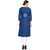 Rocca Women Printed Straight Fit Denim Kurta  (Blue)