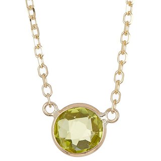                       original locket green peridot 6.00 ratti unheated Peridot semi precious pendant for unisex by Ceylonmine                                              