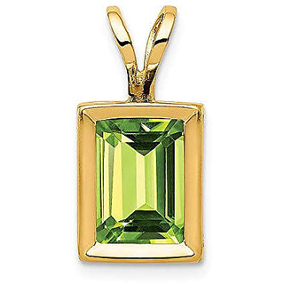                       Ceylonmine 7.00 ratti green green peridot pendant original & natural Peridot locket for unisex                                              