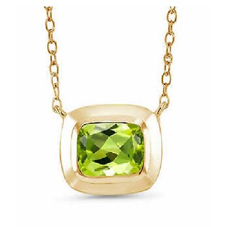                       Peridot locket unheated  untreated green peridot pendant 7.00 ratti for unisex by Ceylonmine                                              
