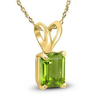                       natural Peridot locket 6.00 ratti original & lab certified pendant green green peridot for unisex by Ceylonmine                                              
