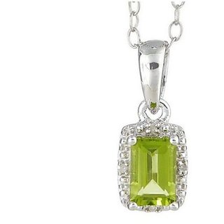                       Peridot locket unheated  untreated green peridot pendant 7.00 ratti for unisex by Ceylonmine                                              