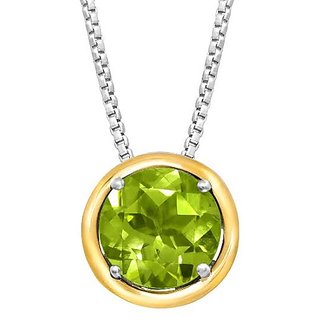                       Peridot locket unheated  untreated green peridot pendant 7.00 ratti for unisex by Ceylonmine                                              