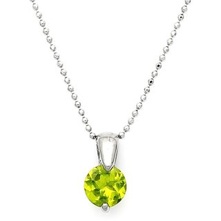                       Ceylonmine 7.00 ratti green green peridot pendant original  natural Peridot locket for unisex                                              