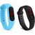 FARP Digital led watch band type black and blue colour fancy boys watch combo watch