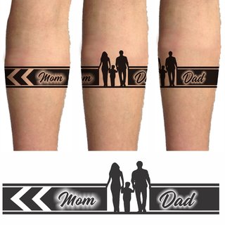 Buy Voorkoms Mom Dad Hand Tribal Tattoo Two Design In Combo Hand