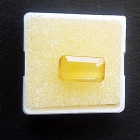 original stone pushkaraj 9.00 ratti unheated Yellow Sapphire precious gemstone for unisex by Ceylonmine