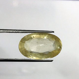 CEYLONMINE yellow sapphire gemstone 7.5 ratti original & unheated stone push raja for astrological purpose CEYLONMINE yellow sapphire gemstone 7.5 ratti original & unheated stone push raja for astrological purpose