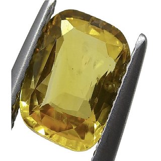 Yellow Sapphire stone unheated & untreated pushkaraj gemstone 9.25 ratti for unisex by Ceylonmine