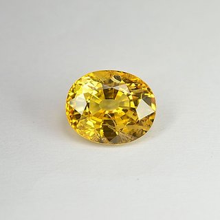                       Ceylonmine 6.5 Ratti Green Pushkaraj Gemstone Natural Yellow Sapp                                              