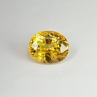 Ceylonmine 6.5 Ratti Green Pushkaraj Gemstone Natural Yellow Sapp