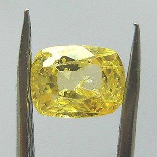                       Ceylonmine Yellow Sapphire Stone 6.5 Ratti Unheated Untreated Natural Push                                              
