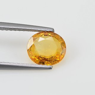                       Yellow Sapphire stone unheated & untreated pushkaraj gemstone 9.25 ratti for unisex by Ceylonmine                                              