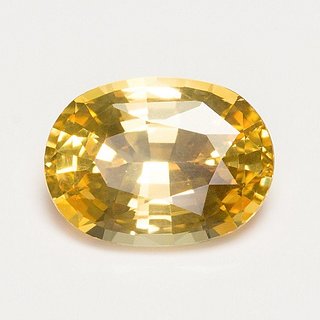                       Ceylonmine 7.5 ratti Yellow Sapphire stone original & precious stone green pushkaraj for astrological purpose                                              