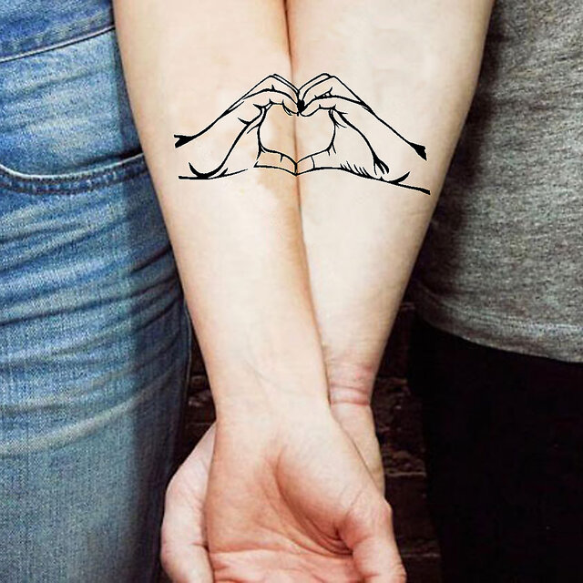 V+L heart (Love, bond) heartigram letters original tribal tattoo design