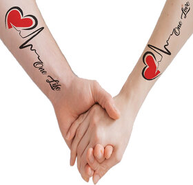 voorkoms Love Heart Line Body Temporary Tattoo Waterproof For Girls Men Women V-297