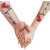 voorkoms Love Heart Line Body Temporary Tattoo Waterproof For Girls Men Women V-297