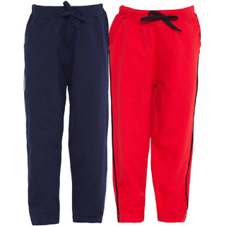 Haoser Multi coloured Soid Track pant Pack of 2 For boys and girls