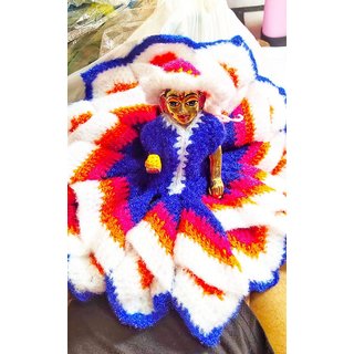 Buy Radhe Sham Woolen Krishna Ladoo Gopal Cap Bed Dress Lotus