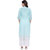 Rocca Women Cotton Kurta and Palazzo Set (Turquoise, White)