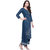 Rocca Women Printed Rayon Kurta and Palazzo Set (Blue)