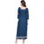 Rocca Women Printed Rayon Kurta and Palazzo Set (Blue)