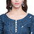 Rocca Women Printed Rayon Kurta and Palazzo Set (Blue)