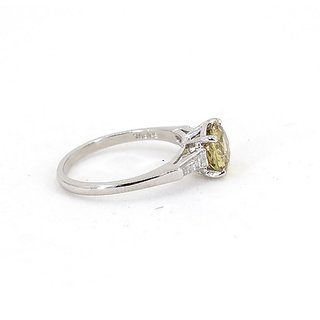                       CEYLONMINE original ring pushkaraj 8.25 ratti unheated Yellow Sapphire precious Ring for unisex                                              