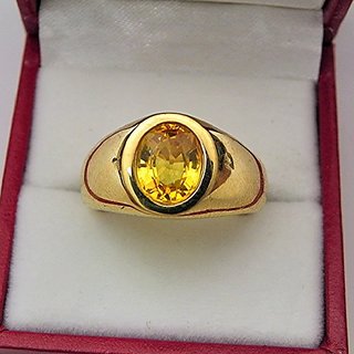 Pushkaraj stone outlet ring design