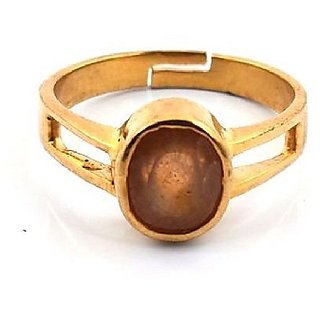                       CEYLONMINE Yellow Sapphire ring unheated  untreated pushkaraj Ring 9.00 ratti for unisex                                              