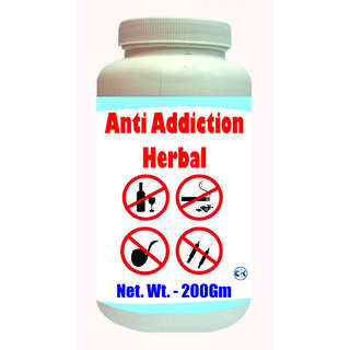 Anti Addiction Herbal Powder - 200 Gm (Buy Any Supplement Get The Same 60ml Drops Free)