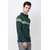 Colvyn Harris Men Full Sleeves Muffler neck Green Woolen Winter Sweater