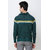 Colvyn Harris Men Full Sleeves Muffler neck Green Woolen Winter Sweater