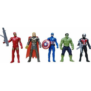 Buy Asu Avengers Toys Set Captain America Ironman Hulk Ant Man And Thor Infinity War 5 Action Hero Online Get 26 Off