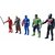 ASU Avengers Toys Set - Captain America, Ironman, Hulk, Ant Man and Thor - Infinity War 5 Action Hero