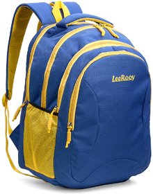 leerooy canvas 30litr blue school bag for children and girls
