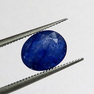                       CEYLONMINE- Original 9.25 ratti precious blue sapphire stone effective & natural loose gemstone neelam for unisex                                              