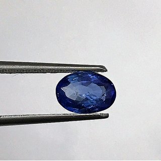                       CEYLONMINE- Natural 5.25 Ratti Blue Sapphire Precious loose gemstone Unheated & Untreated Blue Sapphire/Neelam Gemstone for Unisex                                              