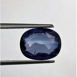                       CEYLONMINE- Original 6.25 Ratti Natural Blue Sapphire/Neelam Stone Effective & Astrological Gemstone Blue Sapphire For Unisex                                              