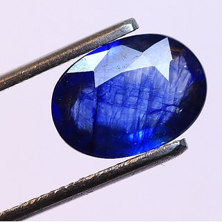                       CEYLONMINE- Blue Sapphire 7.25 Carat Precious Blue Sapphire stone For Unsiex IGI Natural Blue Sapphire Stone For Astrological Purpose                                              