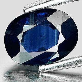                       CEYLONMINE- Natural Blue Stone 5.75 carat unheated  Untreated Precious Blue sapphire/Neelam Gemstone For Unisex                                              