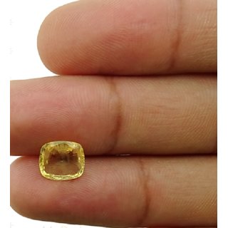 Pukhraj Gemstone 6.25 Ratti Natural Yellow Sapphire stone Astrological  Lab Certified CEYLONMINE