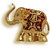 Deific 24 kt. Gold Plated Resin Showpiece  Statue  Figurine of an Elephant Gajantlaxmi Fengshui Vastu Shastra Gift 9x5x8(cms.) 160ms.