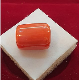                       Moonga Gemstone Natural 5 Carat 100 Original Precious Red Coral Stone Certified Lab Astrological Ceylonmine                                              