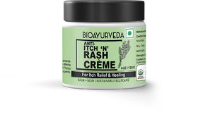BIOAYURVEDA Anti-Itch N Rash Cream helps to Itch Relief and Healing Cream 120gm