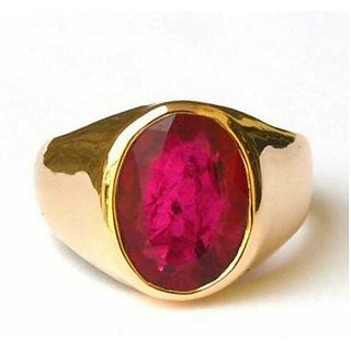                       Ceylonmine 6.25 Ratti Unheated Ruby Stone Ring Original & Lab Certified Gemstone Ring For Unsiex                                              