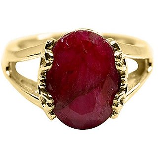                       Ceylonmine 6.25 Ratti Ruby Gemsotne Ring Natural  Original Manik Stone Ring For Astrological Purpose                                              