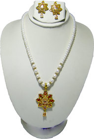 Sharma Pearls And Jewellers Mother Of Pearl Jewel Set