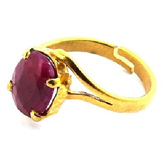                       Ceylonmine Ruby Ring Natural & Original Manik ( Chunni ) Stone Lab Certified 7.00 Ratti By Unisex                                              