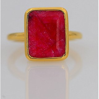                       Ceylonmine Natural Ruby Ring Original  Unheated Gemstone Manik Ring 6.25 Ratti For Astrological Purpose                                              